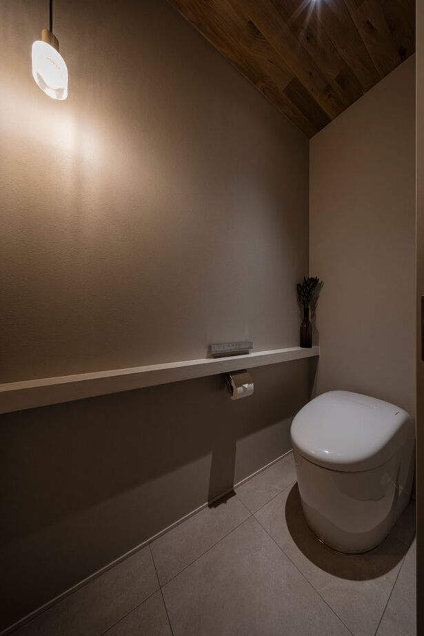 グランハウス 一級建築士事務所 【3000万円台/平屋/30坪台/間取り図】柔らかなRを描く天井やらせん階段。上品で美しい平屋に家事ラクを内包の建築実例画像20