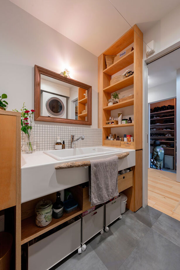 グランハウス 一級建築士事務所 【2000万円台/平屋/30坪台/間取り図】思い出をつなぐ平屋。２つのリビングやコの字キッチンで居心地抜群の建築実例画像7