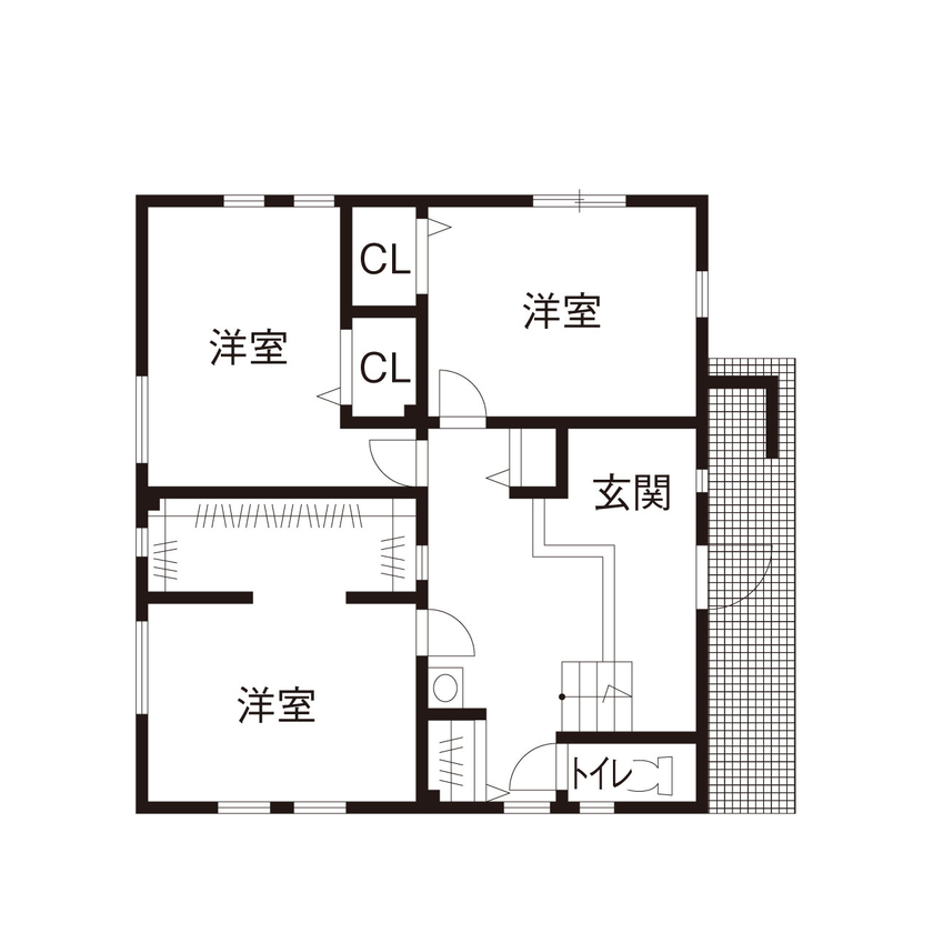  デザインハウス・エフ 【間取り有】インダストリアル感がかっこいい！ブルックリンカフェ風リビングには吹き抜けとロフトも！の間取り図null1階