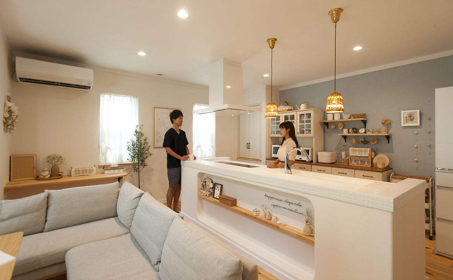  デザインハウス・エフ 【1000万円台/30坪台/間取り図/書斎/吹き抜け】「大好き」が沢山詰まった、おしゃれ可愛い北欧スタイルの家の建築実例画像4