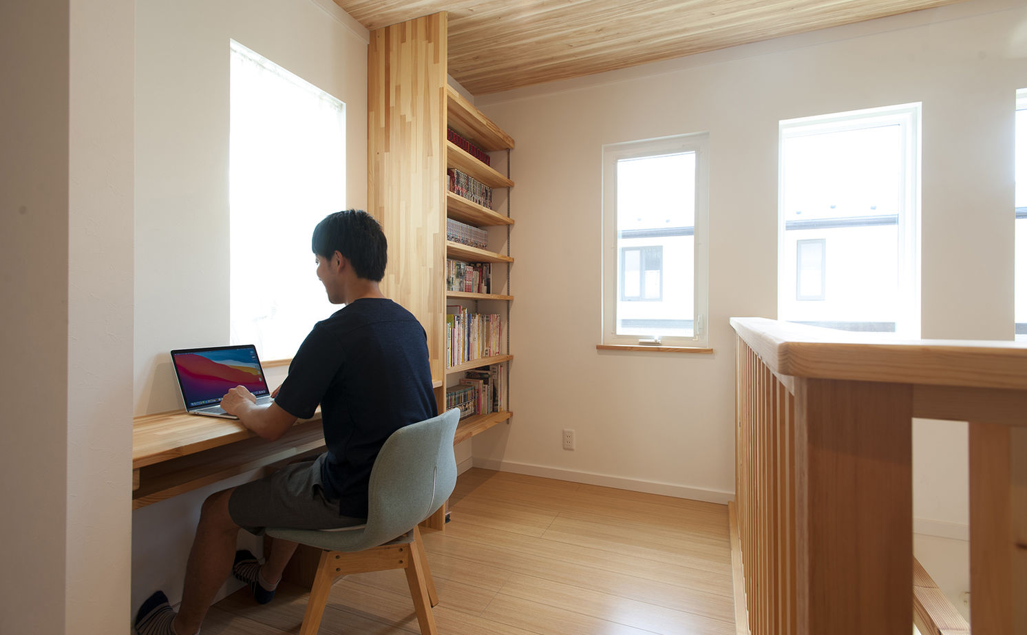  デザインハウス・エフ 【1000万円台/30坪台/間取り図/書斎/吹き抜け】「大好き」が沢山詰まった、おしゃれ可愛い北欧スタイルの家の建築実例画像11