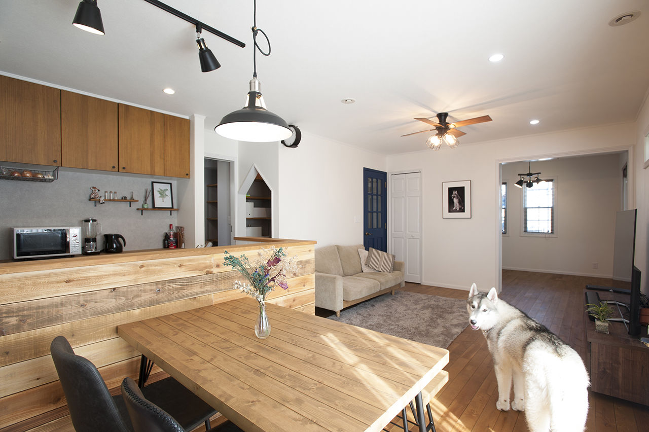  デザインハウス・エフ 【1000万円台/30坪台/間取り図】ペットと楽しく暮らせる、開放的なアメリカンハウスの建築実例画像3