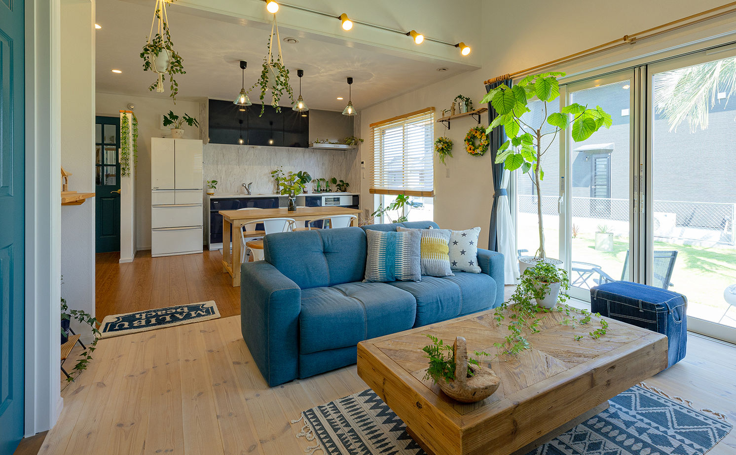  デザインハウス・エフ 【1000万円台/20坪台/平屋/間取り図】爽やかなブルーが印象的。ナチュラルテイストのアメリカンハウスの建築実例画像5