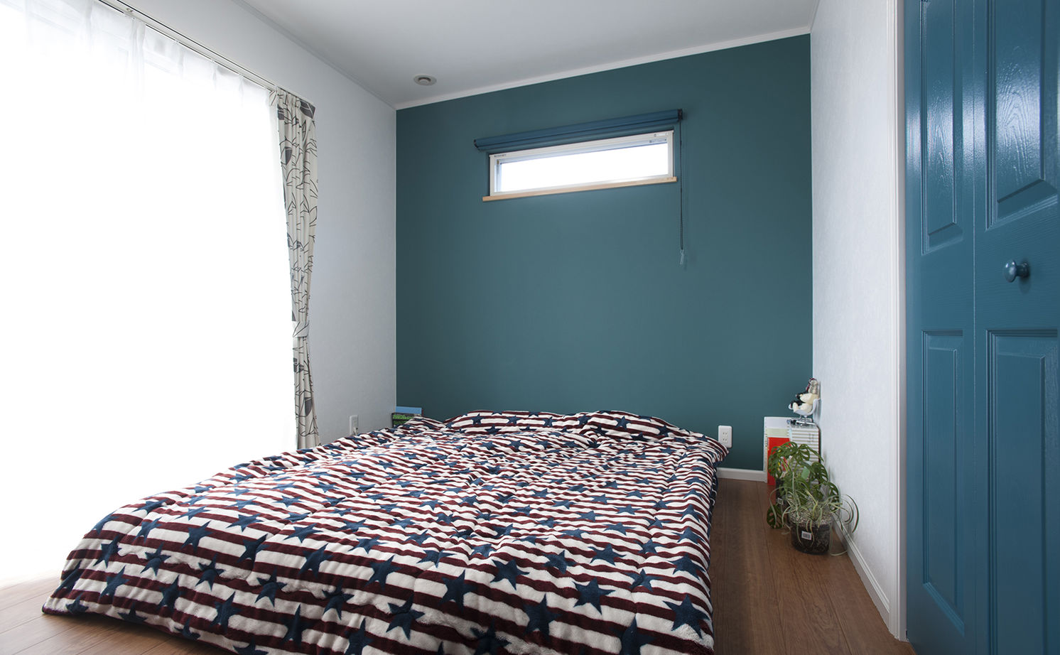  デザインハウス・エフ 【1000万円台/20坪台/平屋/間取り図】爽やかなブルーが印象的。ナチュラルテイストのアメリカンハウスの建築実例画像7