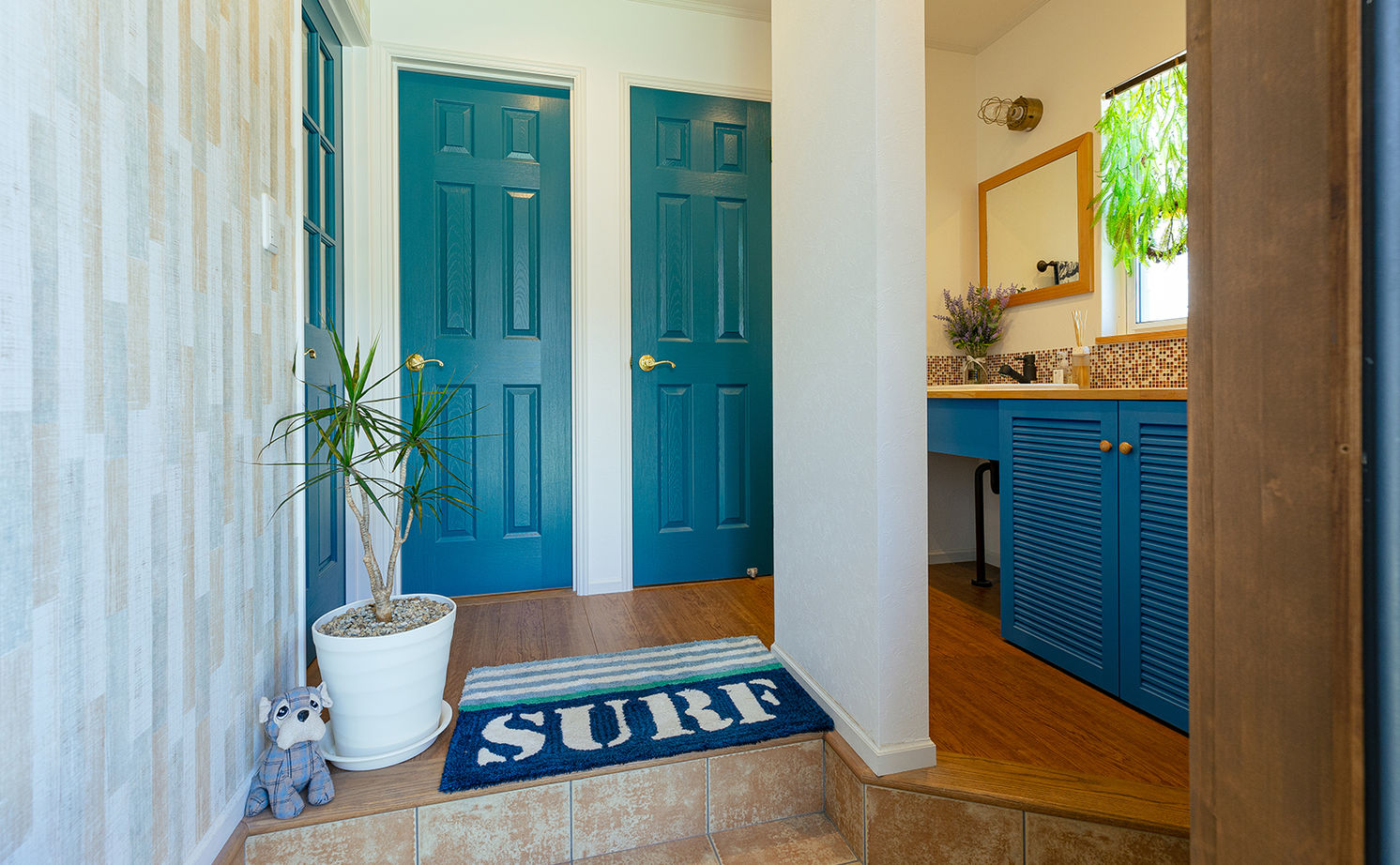  デザインハウス・エフ 【1000万円台/20坪台/平屋/間取り図】爽やかなブルーが印象的。ナチュラルテイストのアメリカンハウスの建築実例画像10