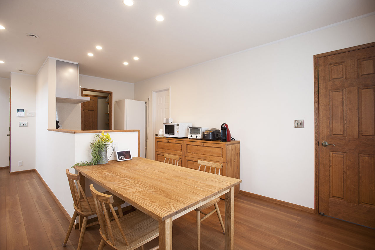  デザインハウス・エフ 【1000万円台/20坪台/吹き抜け/間取り図】先進の設備を備えた、お洒落なアーリーアメリカンスタイルの平屋の建築実例画像5