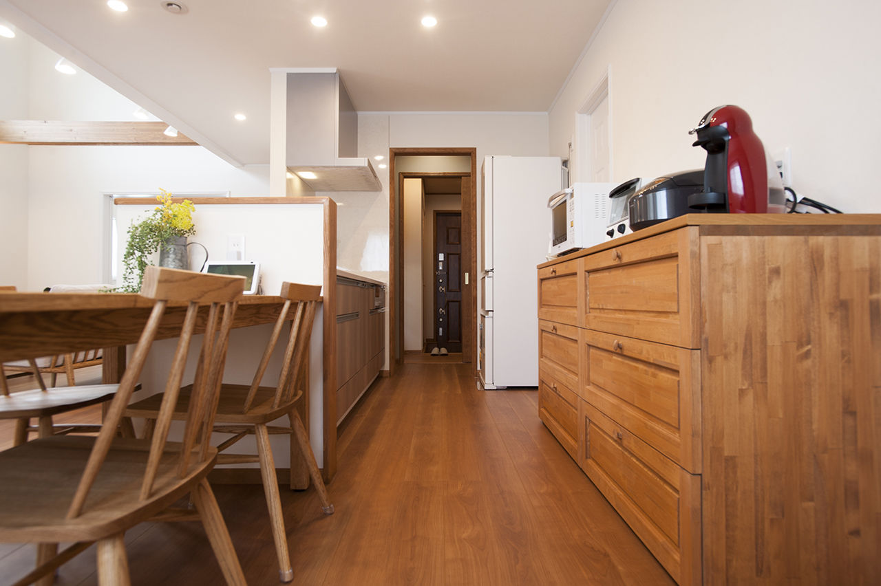  デザインハウス・エフ 【1000万円台/20坪台/吹き抜け/間取り図】先進の設備を備えた、お洒落なアーリーアメリカンスタイルの平屋の建築実例画像6