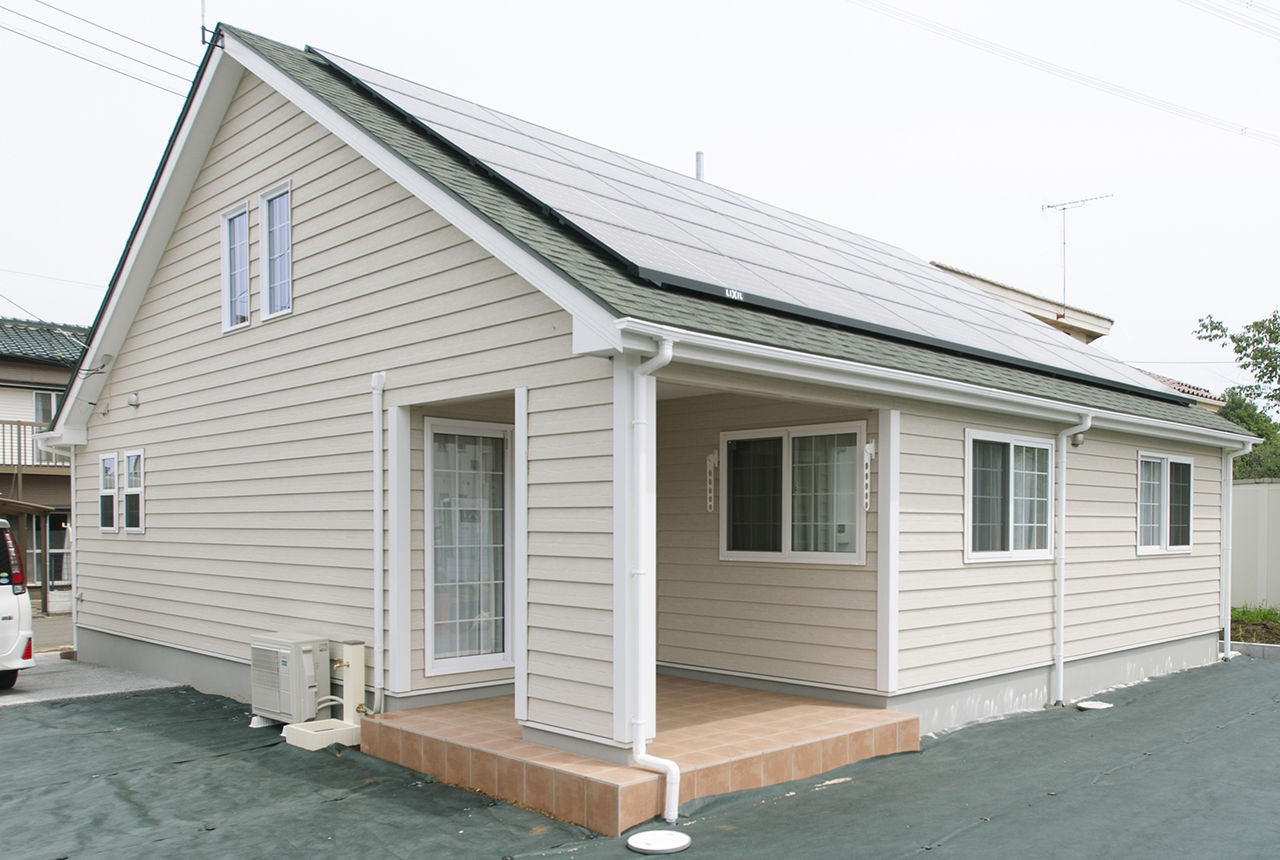  デザインハウス・エフ 【1000万円台/20坪台/吹き抜け/間取り図】先進の設備を備えた、お洒落なアーリーアメリカンスタイルの平屋の建築実例画像10