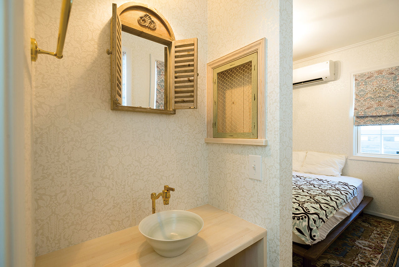  デザインハウス・エフ 【1000万円台/26坪/平屋/無垢材/間取り図有】ブルーの統一感が爽やかなアメリカンフラットハウスの建築実例画像7