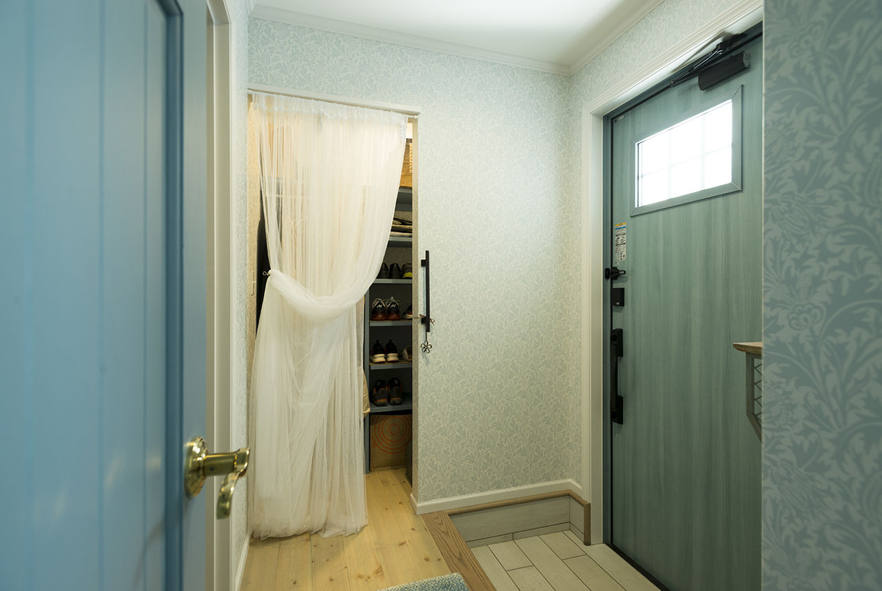  デザインハウス・エフ 【1000万円台/26坪/平屋/無垢材/間取り図有】ブルーの統一感が爽やかなアメリカンフラットハウスの建築実例画像10