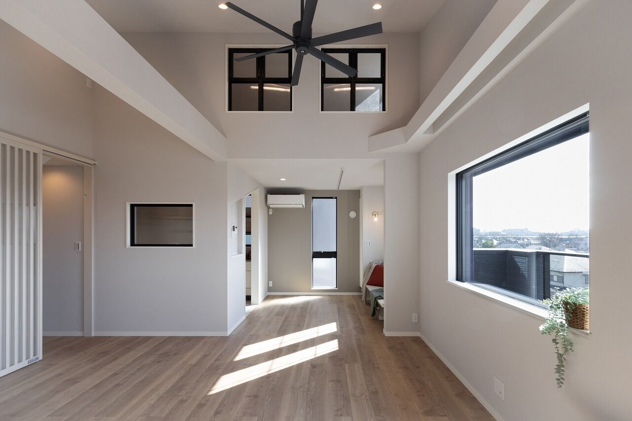 アゼリアホーム｜賃貸併用・設計・管理 【三鷹市/変形地】インナーバルコニーで富士山を眺めながらリラックスできる住まいの建築実例画像2