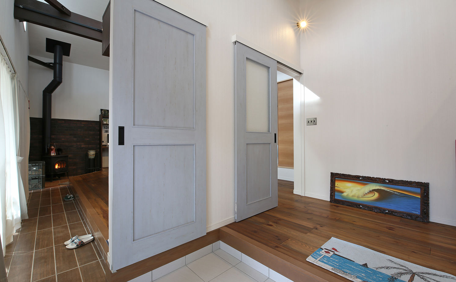 悠悠ホーム 【2500万円～2999万円で建てた家】爽やかな風が吹き抜ける平屋サーファーズハウス。外断熱工法で広い空間の建築実例画像12