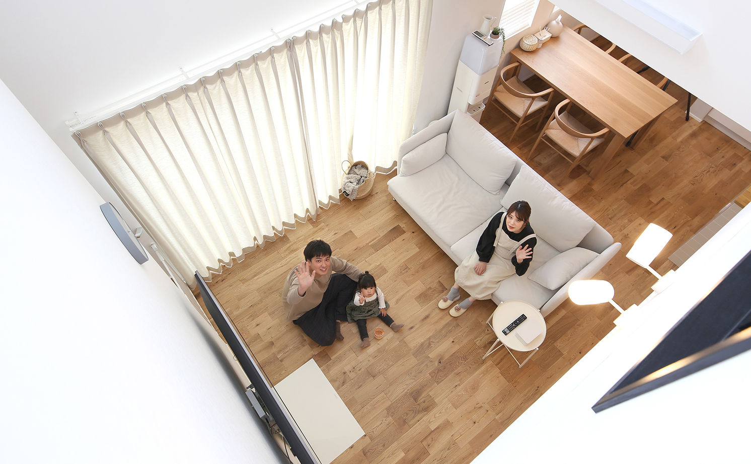 悠悠ホーム 【2600万円で建てた家／35坪／間取り図有】家事ラク動線+たっぷりの収納が嬉しい、ナチュラルテイストの家の建築実例画像6