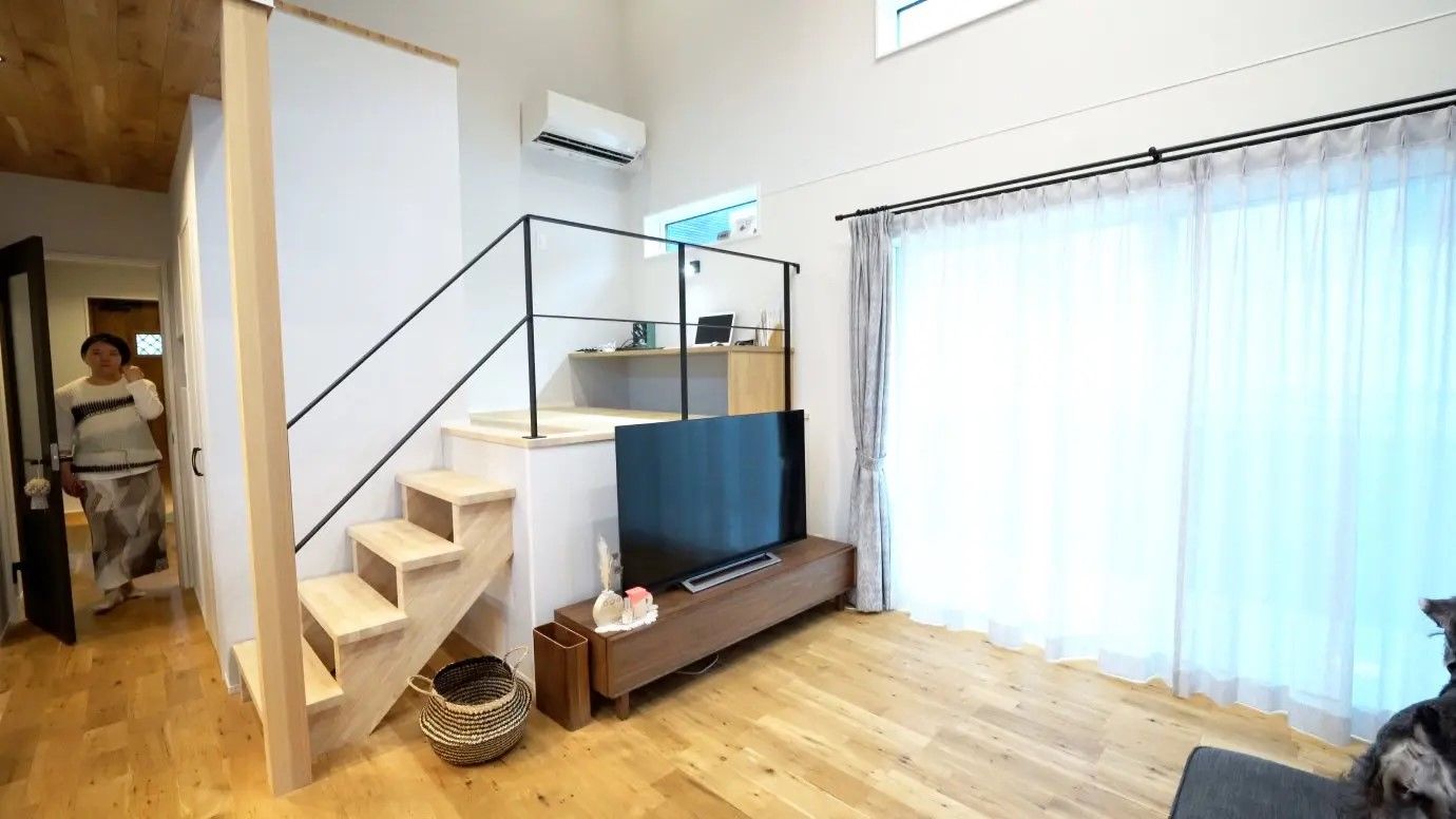 悠悠ホーム 【平屋/スキップフロア/アイランドキッチン】暮らしやすさのヒミツは健康的なくつろぎ空間と家事動線の建築実例画像4