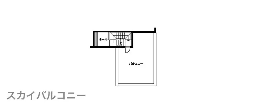 悠悠ホーム 【平屋/ランドリールーム/外断熱】眺望がプライスレス！スカイバルコニーがある至極の平屋の間取り図（3LDK）バルコニー