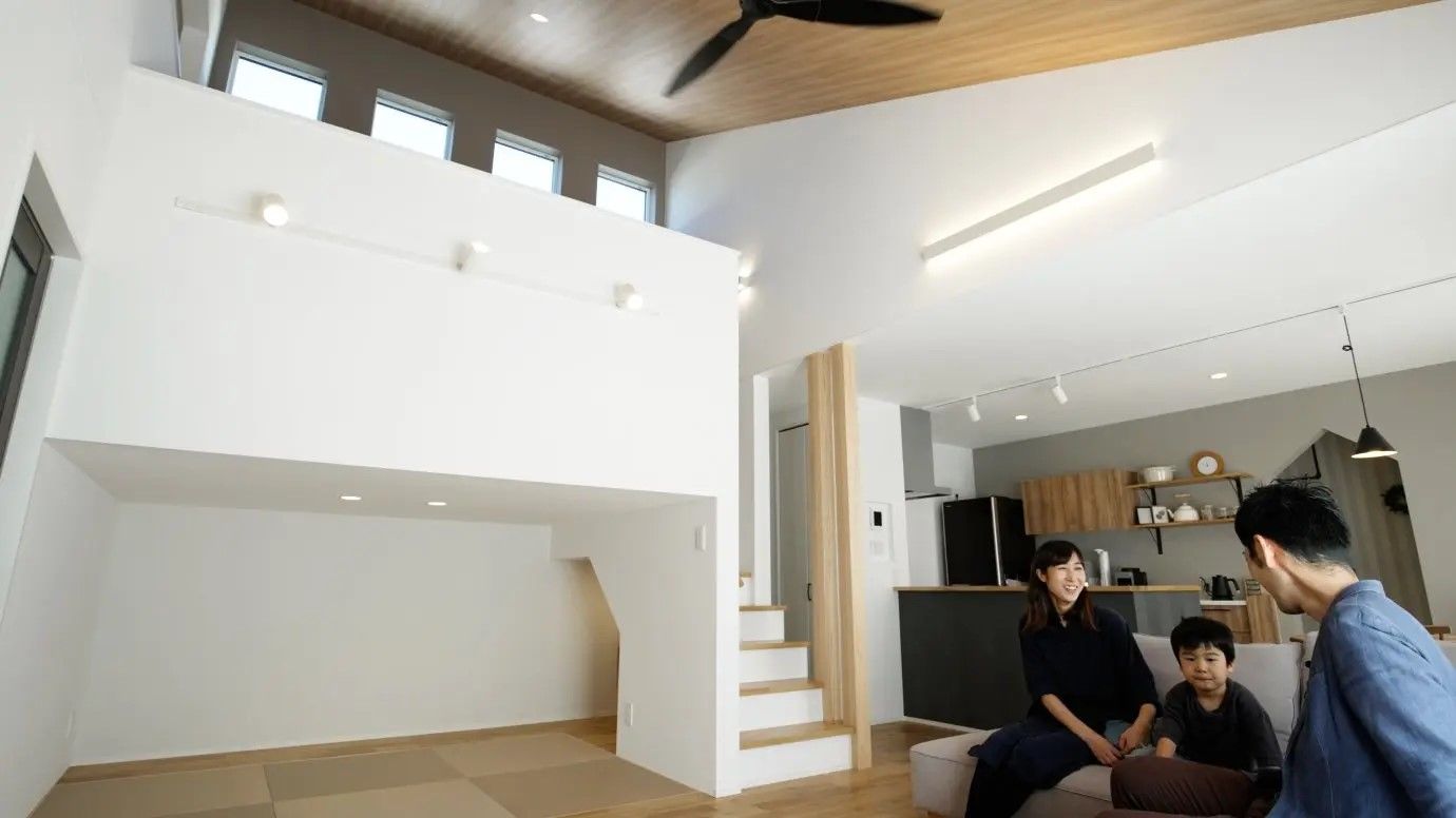 悠悠ホーム 【平屋/勾配天井/中2階/外断熱】「家づくり勉強会」で学んで建てた！3層構造のシン・ヒラヤStyleの建築実例画像3