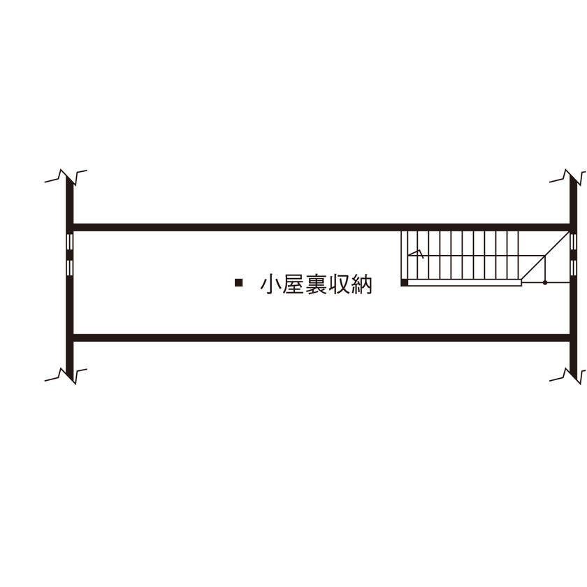 森のめぐみ工房 【1000万円台後半／間取り図有】キッチンから見守るLDK。子育てを楽しむ無垢材の家 の間取り図（4LDK+小屋裏収納）小屋裏収納