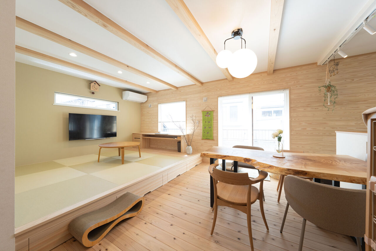 森のめぐみ工房 【1000万円台後半／平屋／間取り図有】猫ちゃんファースト！猫の自由と人の快適さを両立する、木の家の建築実例画像3