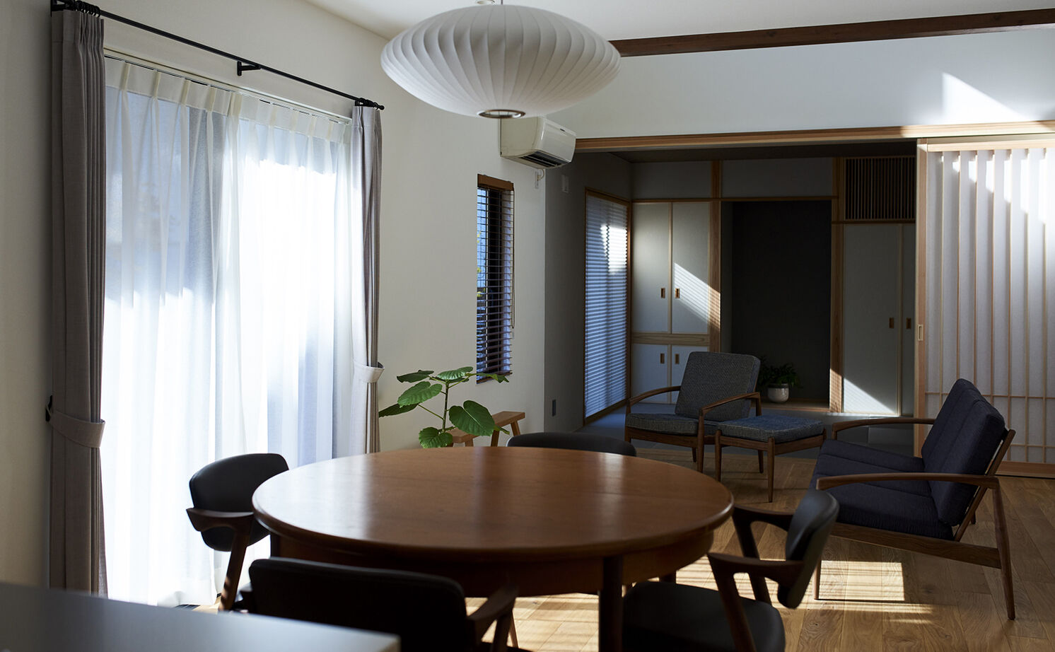 北条工務店一級建築士事務所 【奈良／3000万円台／和モダン／間取り図】老後は1階だけで暮らしが完結。平屋感覚で暮らせる2階建て住宅の建築実例画像