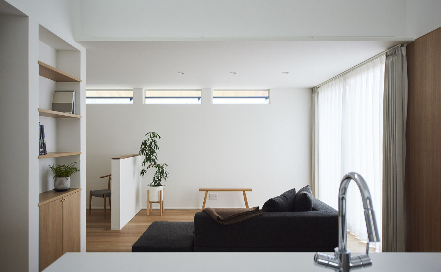 北条工務店一級建築士事務所 【奈良／4000万円台／ほぼ平屋／間取り図】空間がつながり、家族のつながりがさらに強くなる平屋のような家の建築実例画像7