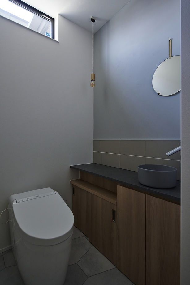 北条工務店一級建築士事務所 【大阪/平屋風の家/4000万円台】広がる視界、開放感を生み出す勾配天井…、大らかに子育てを楽しむ家の建築実例画像8