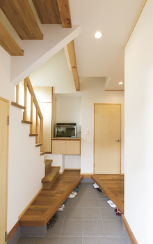 一級建築士事務所　和工務店 【全棟気密測定/44坪/横浜市/間取図】玄関共有で広々リビングを叶えた完全分離型二世帯住宅の建築実例画像6