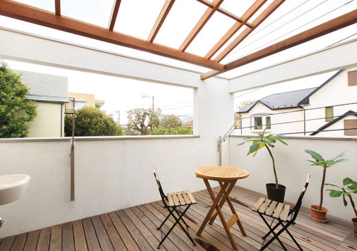 一級建築士事務所　和工務店 【全棟気密測定/世田谷区/40坪台/間取り】「家時間」の質を高めた、南リゾート風のおしゃれな住まいの建築実例画像6