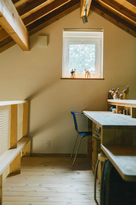 一級建築士事務所　和工務店 【全棟気密測定/多摩市/間取り】木の柔らかな質感＋陽光が心地よい。ハンモックでゆったりと過ごす暮らしの建築実例画像8