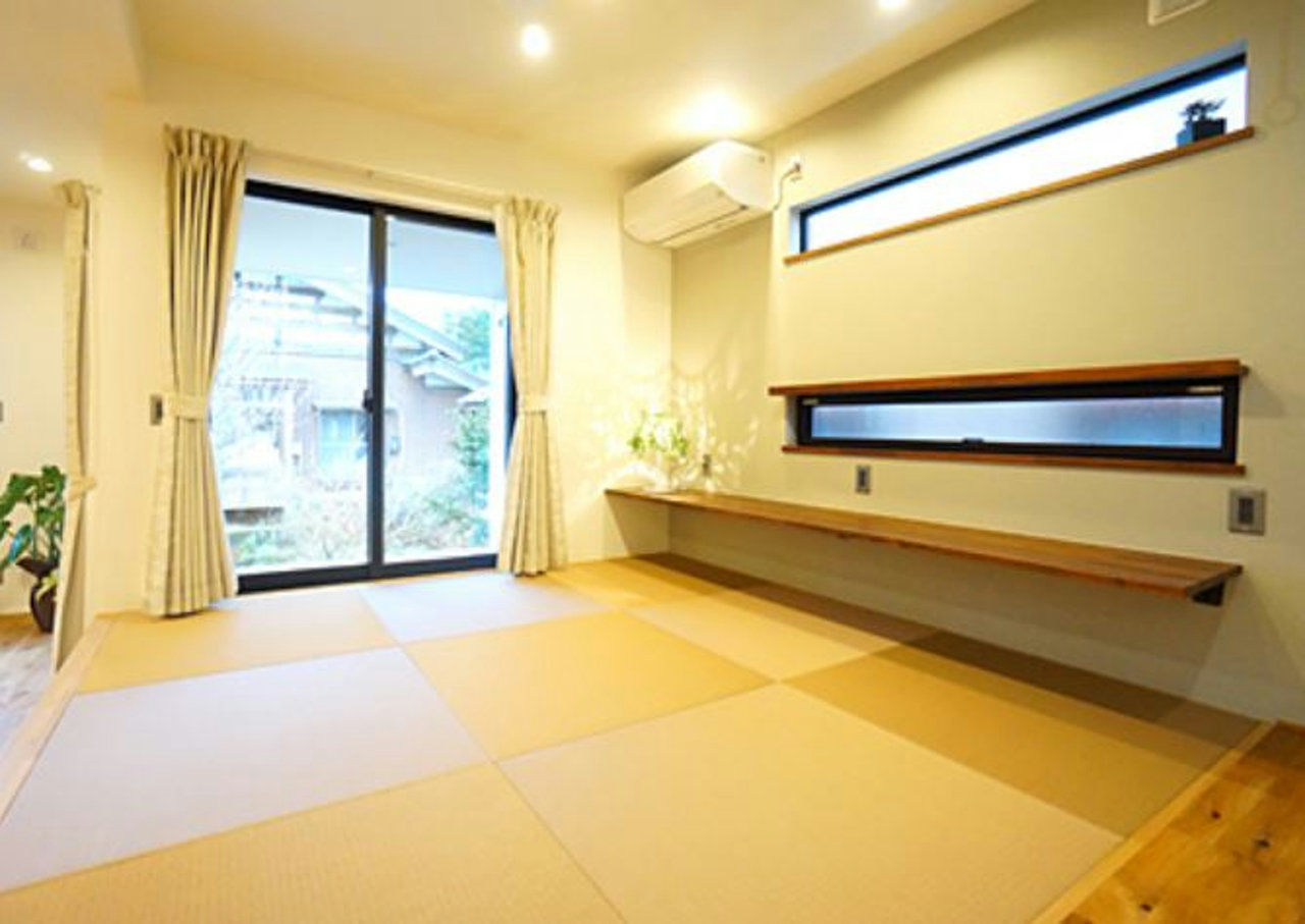 住み家 オーク材のヘリンボーンが映える、趣味も楽しむヴィンテージスタイルの平屋の建築実例画像5