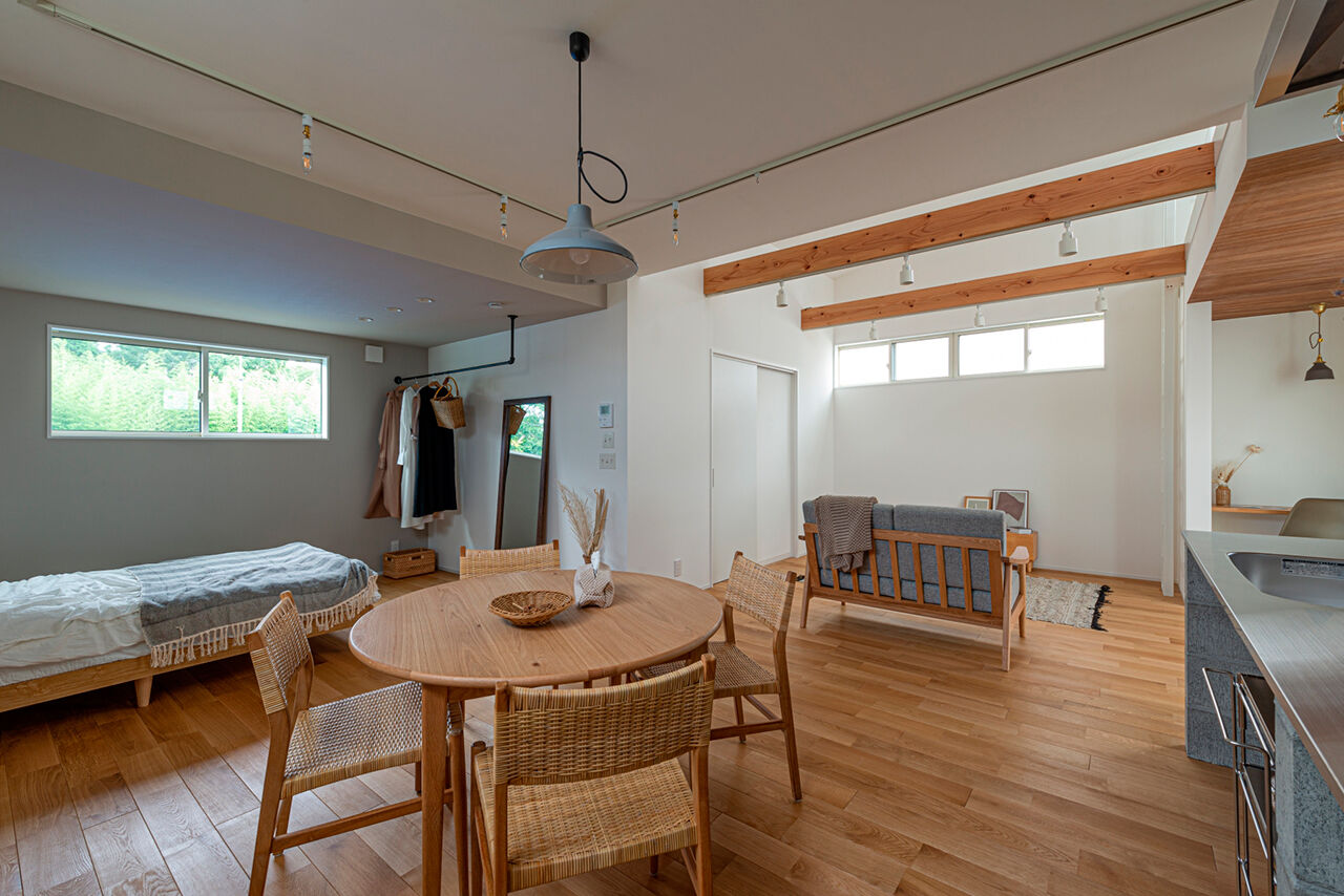 LIMINI 【平屋/ロフト/16坪/間取り図有】シンプルライフ×コンパクトを極めた「ゼロLDK」の平屋の建築実例画像3