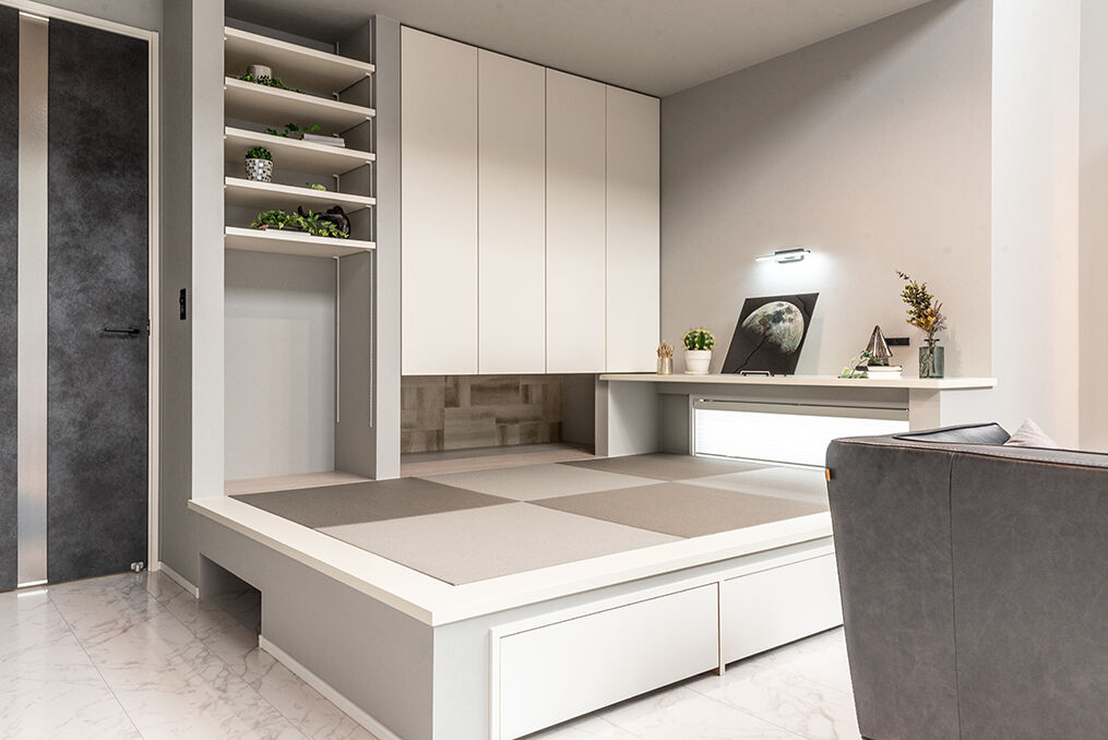 オスカーホーム 開放感あふれる吹き抜けリビング＆インナーガレージを中心に描く多彩なライフシーンの建築実例画像6