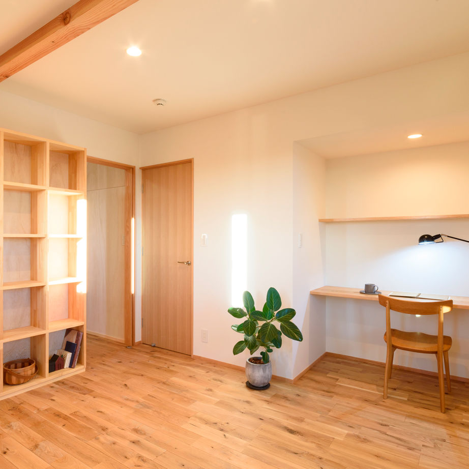 愛和 【愛知/和モダン/大屋根】格子が魅せる木の美しさと大垂木による大空間の実現の建築実例画像10