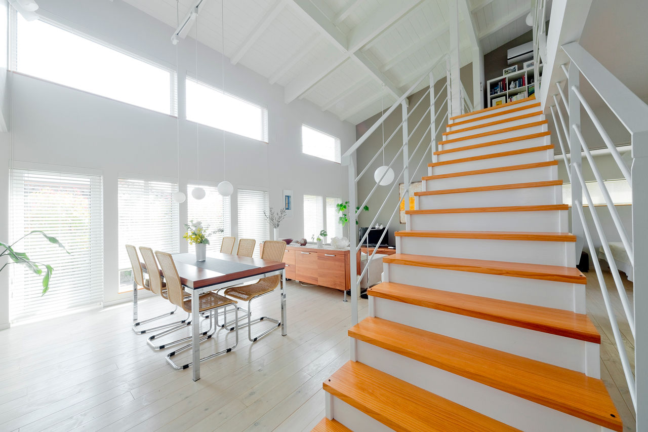 モコハウス 【川西市/北欧モダン/40坪台】暮らしていたドイツと同様の快適性を求めて。室内全体で光を共有する住まいの建築実例画像5