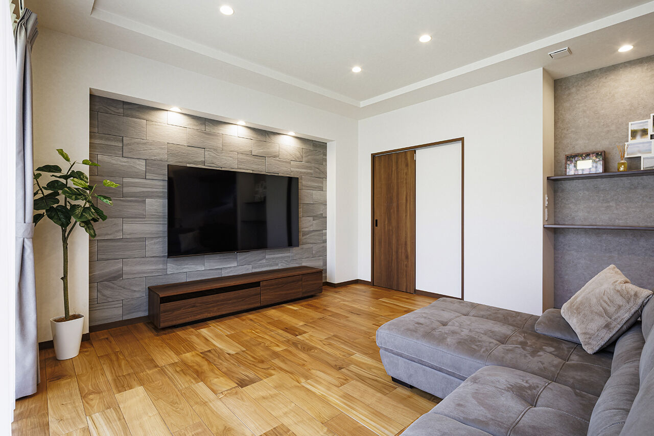 愛和住宅／クレバリーホーム 【愛知県｜2000万円台｜平屋｜間取り有】グレー系インテリアでオシャレに。家事らくも叶えたタイル外壁の家の建築実例画像8