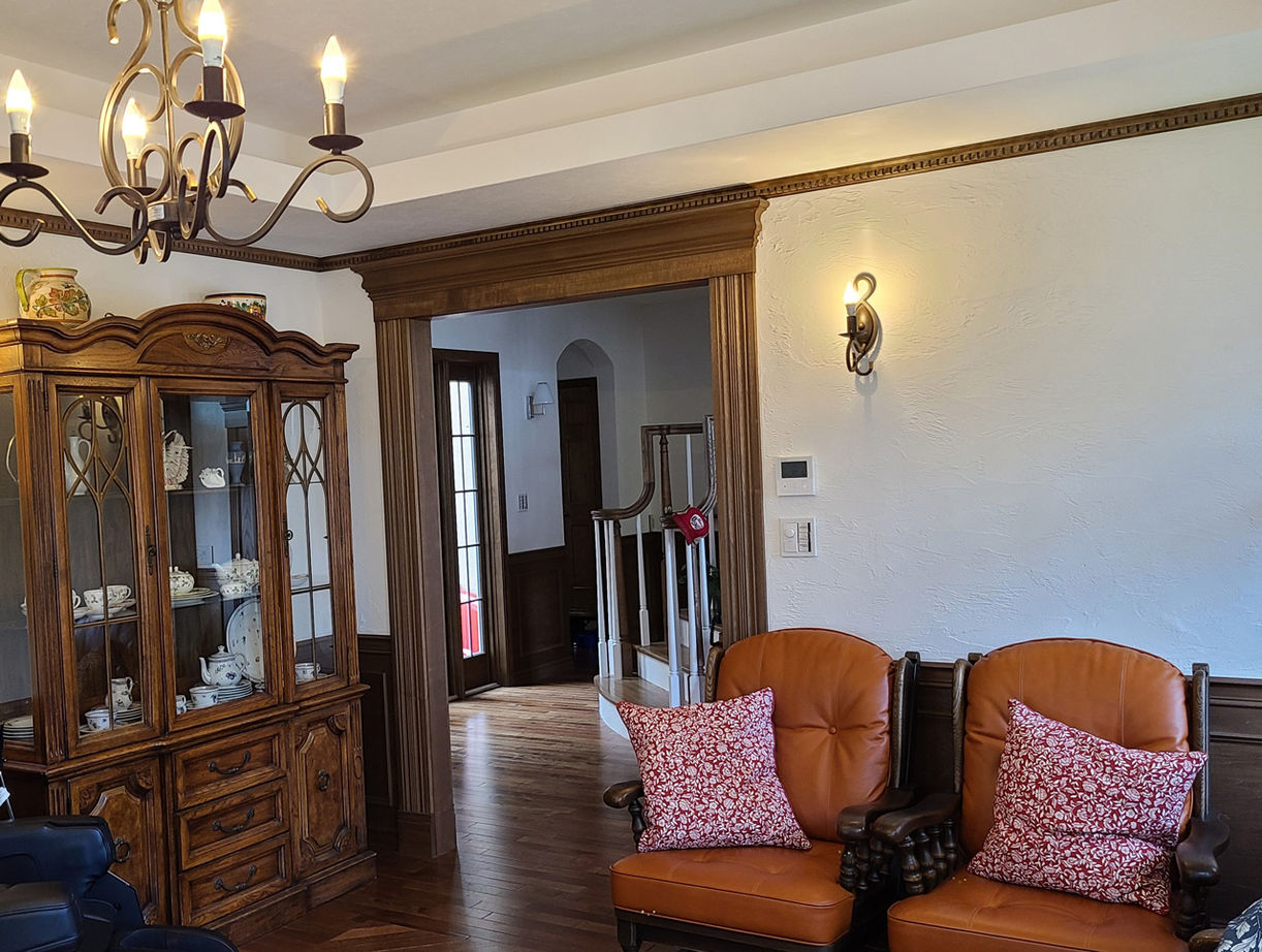 伊藤建築デザイン一級建築士事務所 【71.6坪/ビルトインガレージ】レンガタイル貼りの重厚感ある邸宅風の佇まい。ジョージアン様式の輸入住宅の建築実例画像7