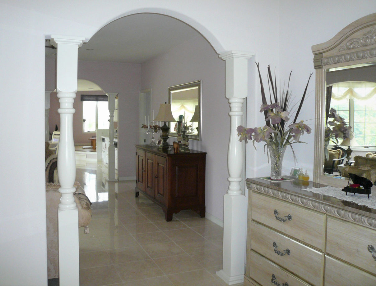 伊藤建築デザイン一級建築士事務所 【149.4坪/ガレージハウス】ギリシャ神話をイメージさせる威風堂々とした外観。フェデラル様式の輸入住宅の建築実例画像8