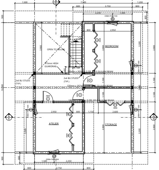 翼住宅（つばさハウジング） 【45坪/4LDK/4000万円台】木の温もりあふれる吹き抜けリビング。木の香りに集った方がほっと一息つける家の間取り図（4LDK）2階