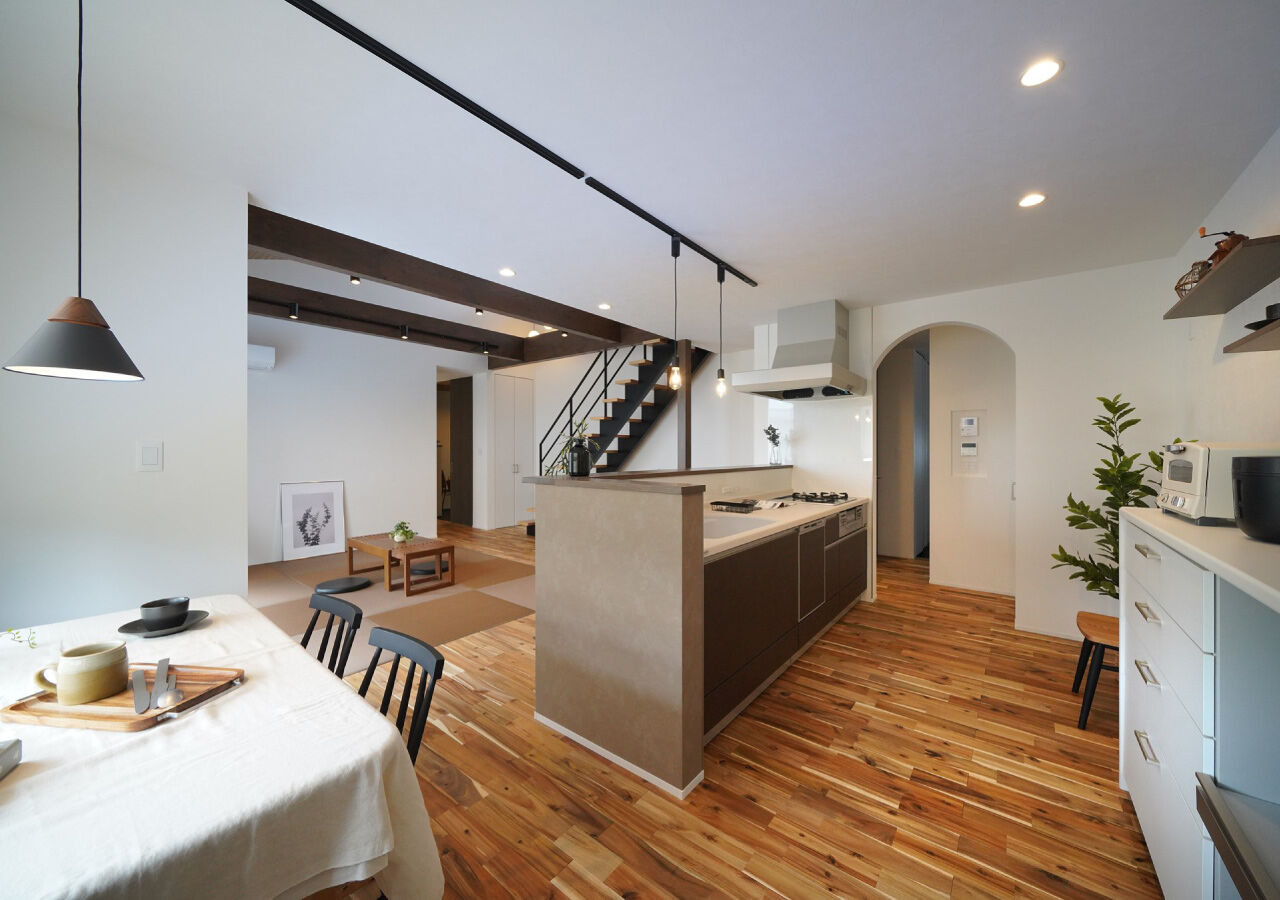 しあわせや/田尻木材 【須坂市/平屋/坪庭/ロフト】心地よさと美しさを大切にした、くつろぎの平屋の住まいの建築実例画像2