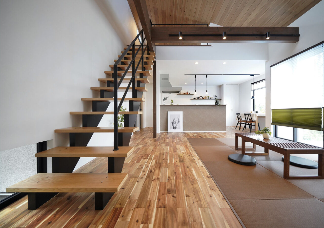 しあわせや/田尻木材 【須坂市/平屋/坪庭/ロフト】心地よさと美しさを大切にした、くつろぎの平屋の住まいの建築実例画像4