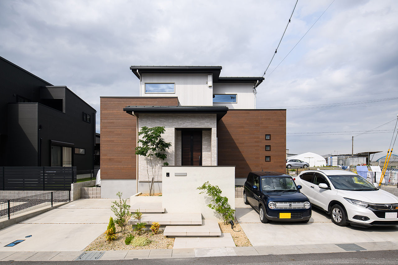 石友ホーム　滋賀支社 【50坪以上の土地/3000万円台/サンクンリビング/間取図】高性能、使いやすい動線で安心して子育てできる家の建築実例画像2