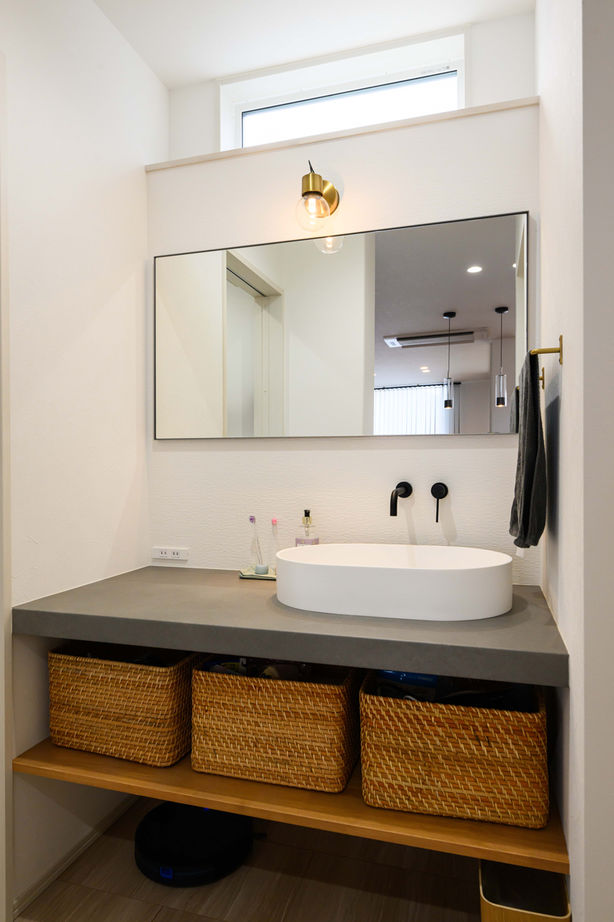 石友ホーム　滋賀支社 【50坪以上の土地/3000万円台/サンクンリビング/間取図】高性能、使いやすい動線で安心して子育てできる家の建築実例画像9