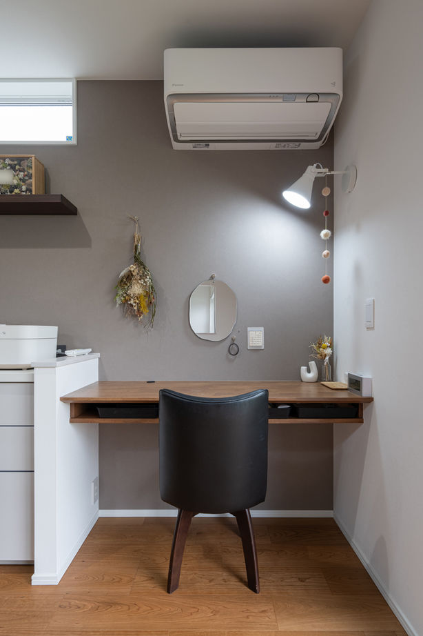 石友ホーム　滋賀支社 【50坪以上の土地/2000万円台/長浜市/間取図】三角屋根のカフェスペースとヌックに癒される家の建築実例画像4