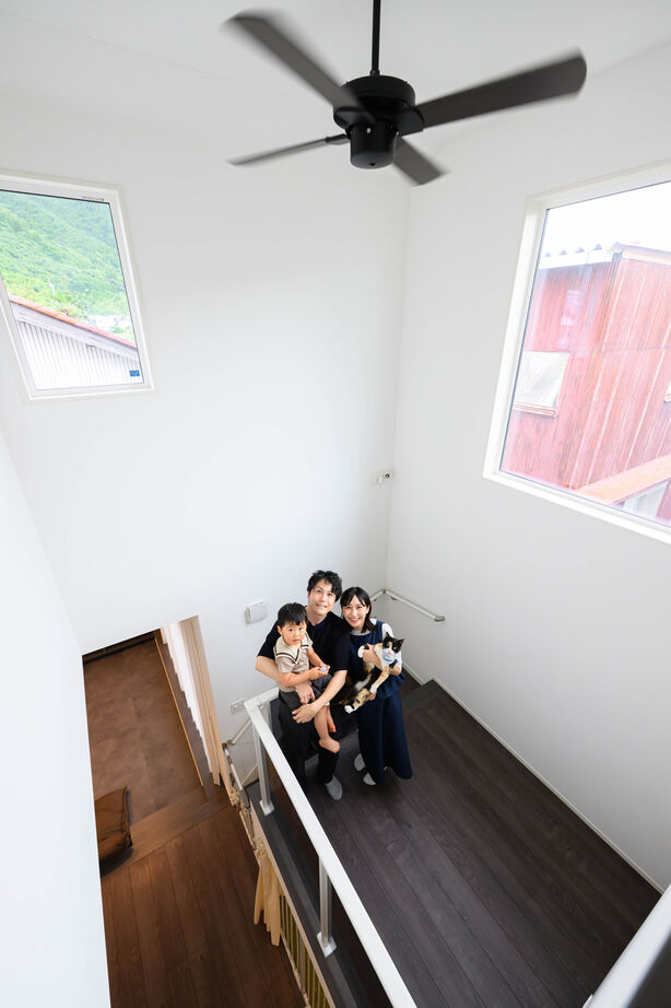 石友ホーム　滋賀支社 【2000万円台/サンクンリビング/間取図】1階に主寝室を配置。とことん考え抜いた生活動線に大満足の建築実例画像7