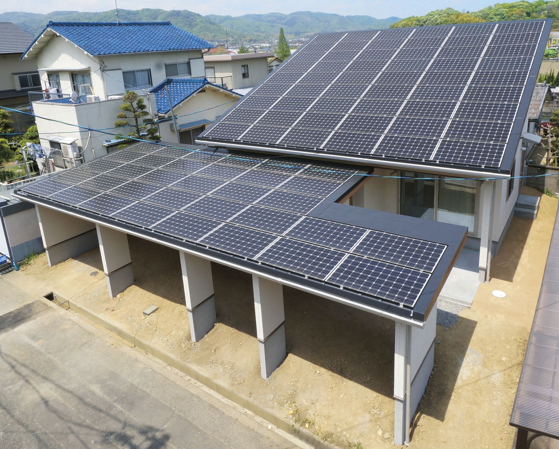 イシンホーム住宅研究会 未来のゼロエネ住宅「サンクスZEGA」。約23ｋW搭載で10万円超売電！の建築実例画像