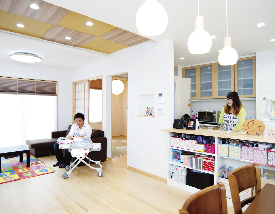 イシンホーム住宅研究会 未来のゼロエネ住宅は太陽光22ｋW超搭載の車庫付　６月の売電収入は約9.7万円！の建築実例画像2