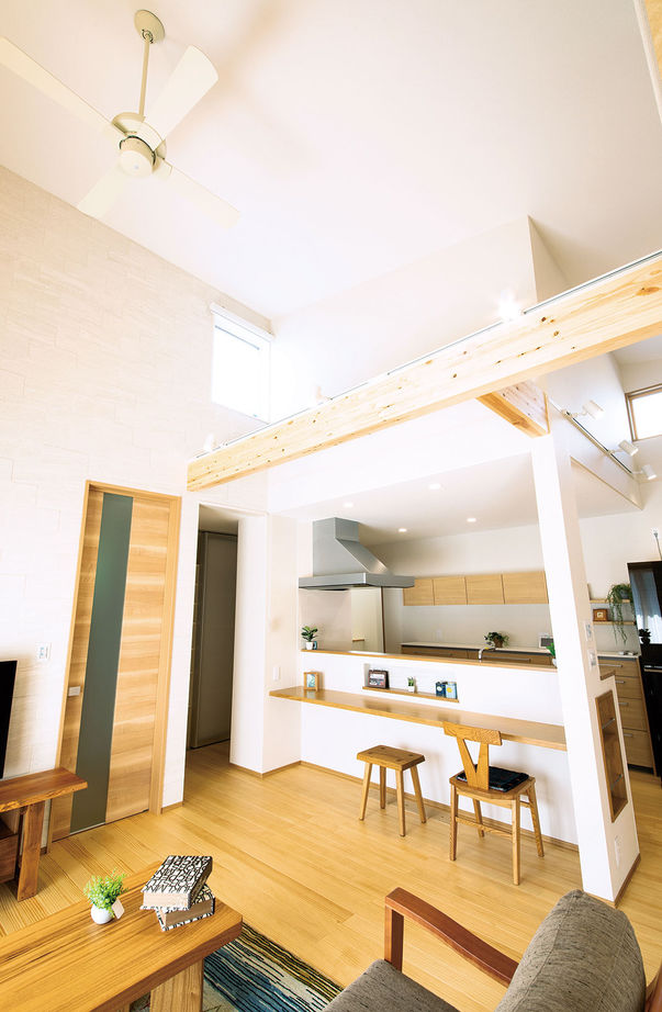 イシンホーム住宅研究会 未来のゼロエネ住宅！ゆとりの大空間で寛げる、老後まで安心の平屋。の建築実例画像2