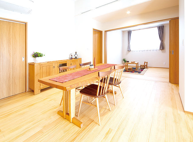 イシンホーム住宅研究会 未来のゼロエネ住宅！ゆとりの大空間で寛げる、老後まで安心の平屋。の建築実例画像4