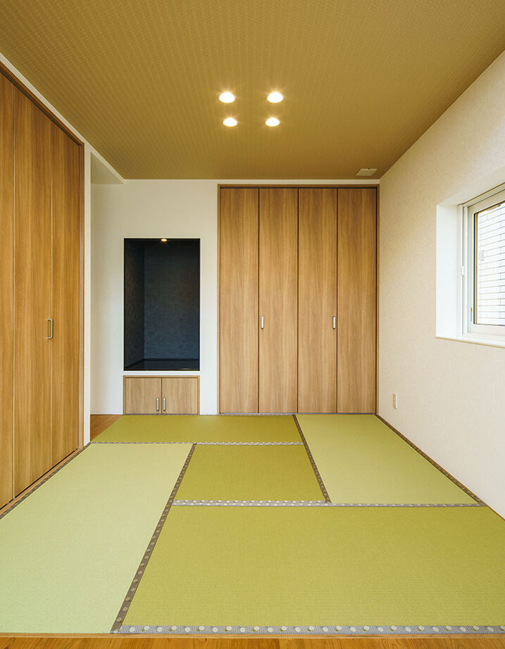 弘信建設 【札幌市/夫婦2人暮らし/間取図有/2LDK/平屋】高天井のリビングと全室床暖房のあたたかい空間設計の建築実例画像8