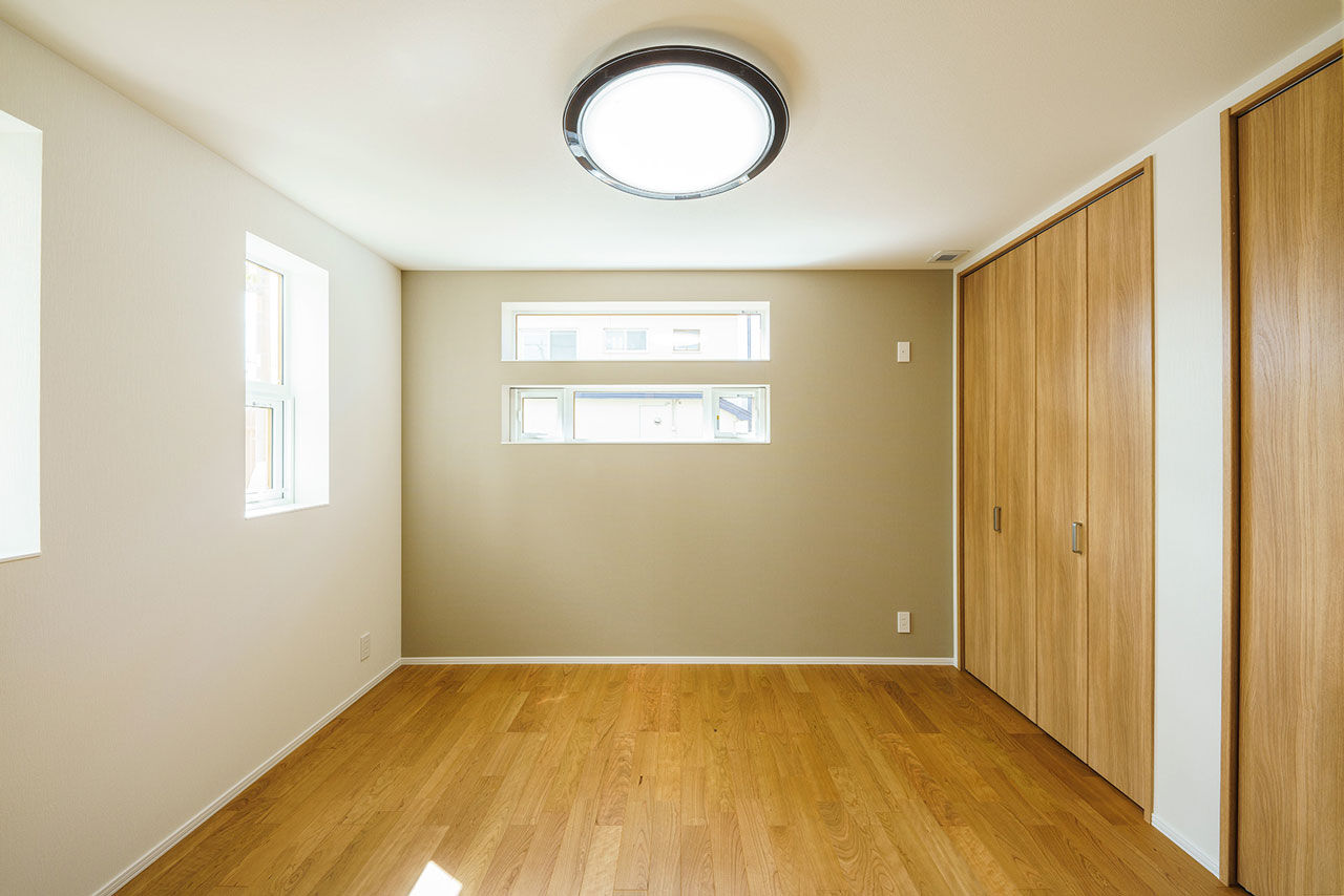 弘信建設 【札幌市/夫婦2人暮らし/間取図有/2LDK/平屋】高天井のリビングと全室床暖房のあたたかい空間設計の建築実例画像9