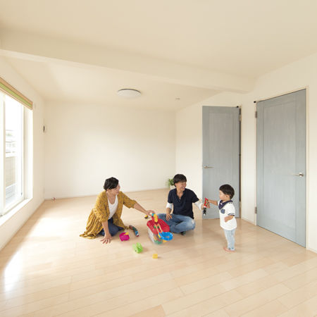 むぎくら 【1,500～1,999万円/36.5坪/間取り図有】ムダのない収納と家事ラク設計が◎スキップフロアの寝室がこだわりの建築実例画像9